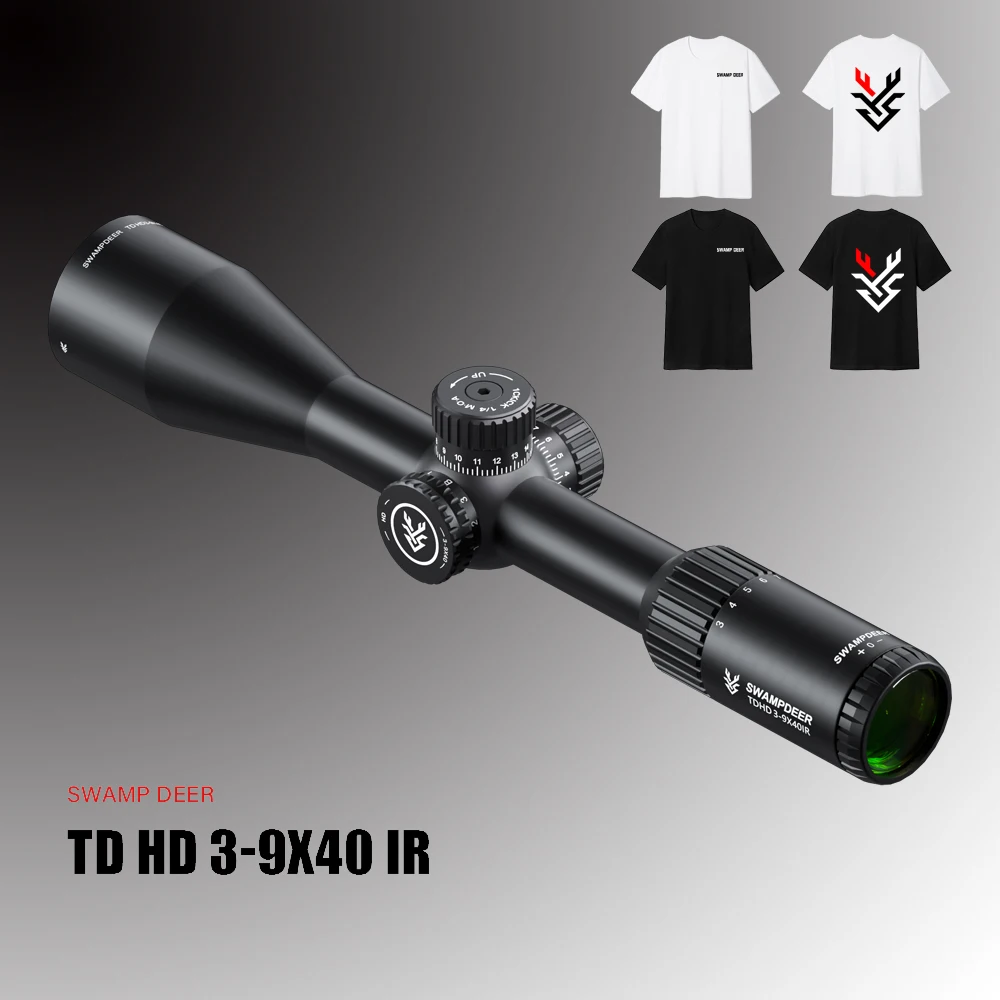 

Охотничий зрительный коллиматор SWAMPDEER TD HD 3-9X40IR, тактическое оптическое оборудование RiflesScope, аксессуары для страйкбола