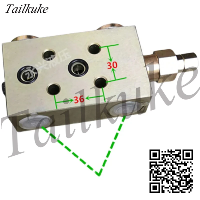 

Hydraulic Balance Valve Two-way Lock Plate Crane Boom Engineering Vehicle Machinery Accessories Cylinder Motor Balance Pressure