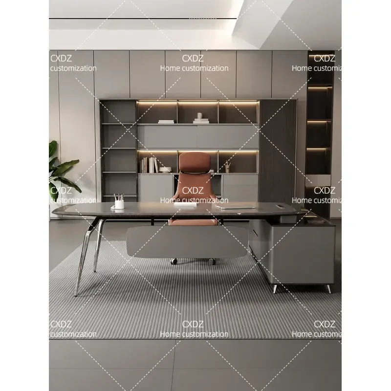 Light Luxury High End Office Desk Minimalist Manager Supervisor Executive Table Modern Business Workstation for Home Office