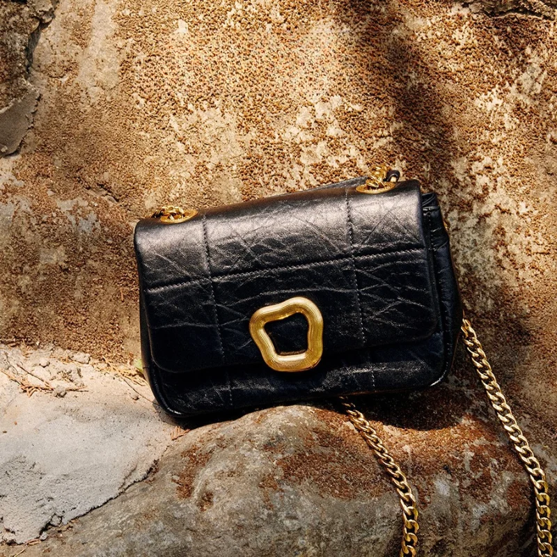 

Женская сумка на одно плечо, маленькая квадратная сумка, мягкая кожаная сумка на цепочке, женская сумка через плечо