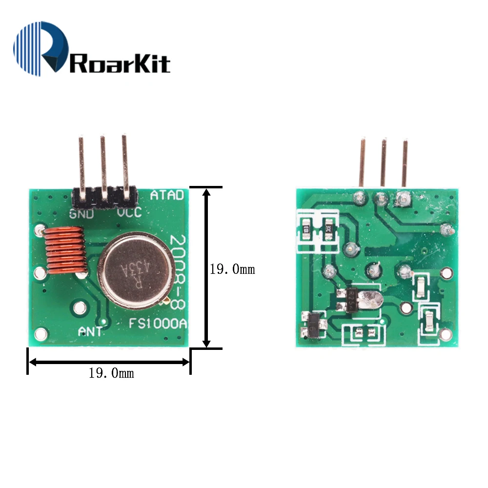 433 Mhz RF Transmitter and Receiver Module Link Kit for ARM/MCU WL DIY 315MHZ/433MHZ Wireless Remote Control for arduino Diy Kit