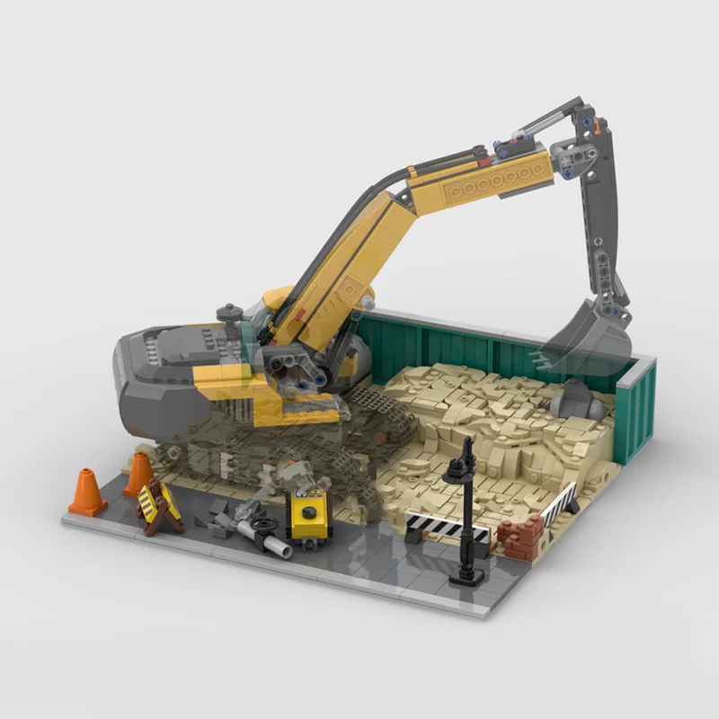 635pcs MOC Modular Construction Area Display Set Model Building Christmas Gift Blocks Architecture DIY Toy Idea Education Kids