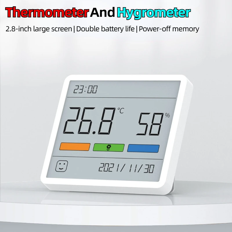 2.7 Inch Digital Home Indoor Temperature Humidity Meter LCD Digital Thermometer Hygrometer Sensor Gauge Weather Station