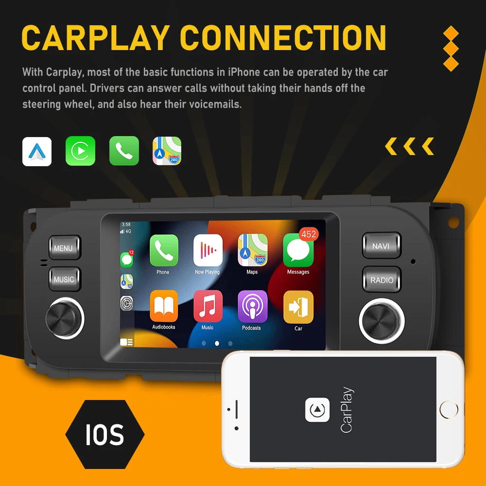 LeeKooLuu 2 Din Android 11 Car Radio GPS Wifi Wireless Carplay Player For JEEP Grand Cherokee Liberty Wrangler Chrysler Dodge