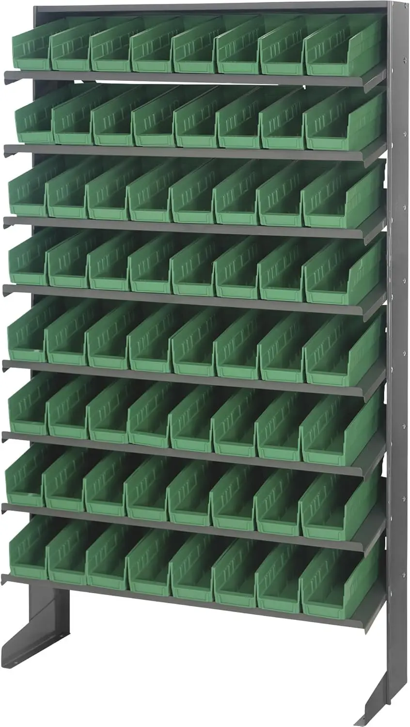 Single Side Pick Rack W/64 Green Bins