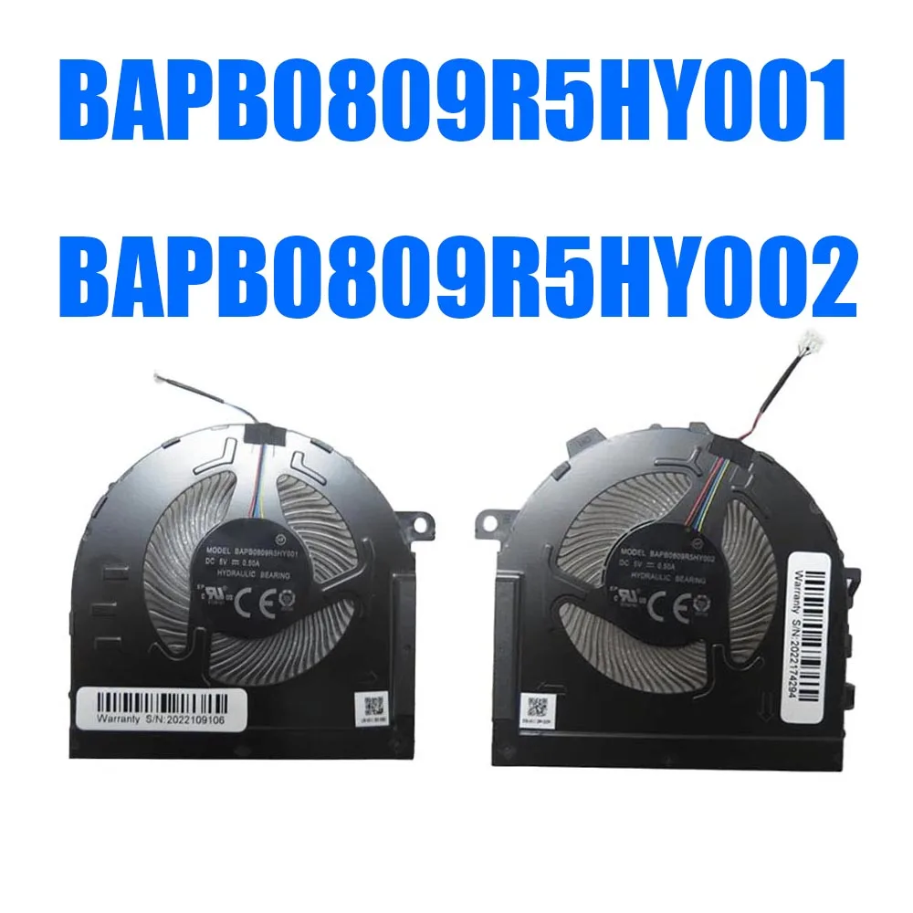 BAPB0809R5HY001 BAPB0809R5HY002 DC5V Laptop CPU+GPU Fan