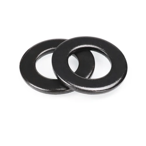 Imagen 2 del producto 1/2/5/10/ 20/ 50/ 100 Uds M2 M2.5 M3 M4 M5 M6 M8 M10 M12 M14 M16-M45 DIN125 grado 8,8 junta plana de acero al carbono negro