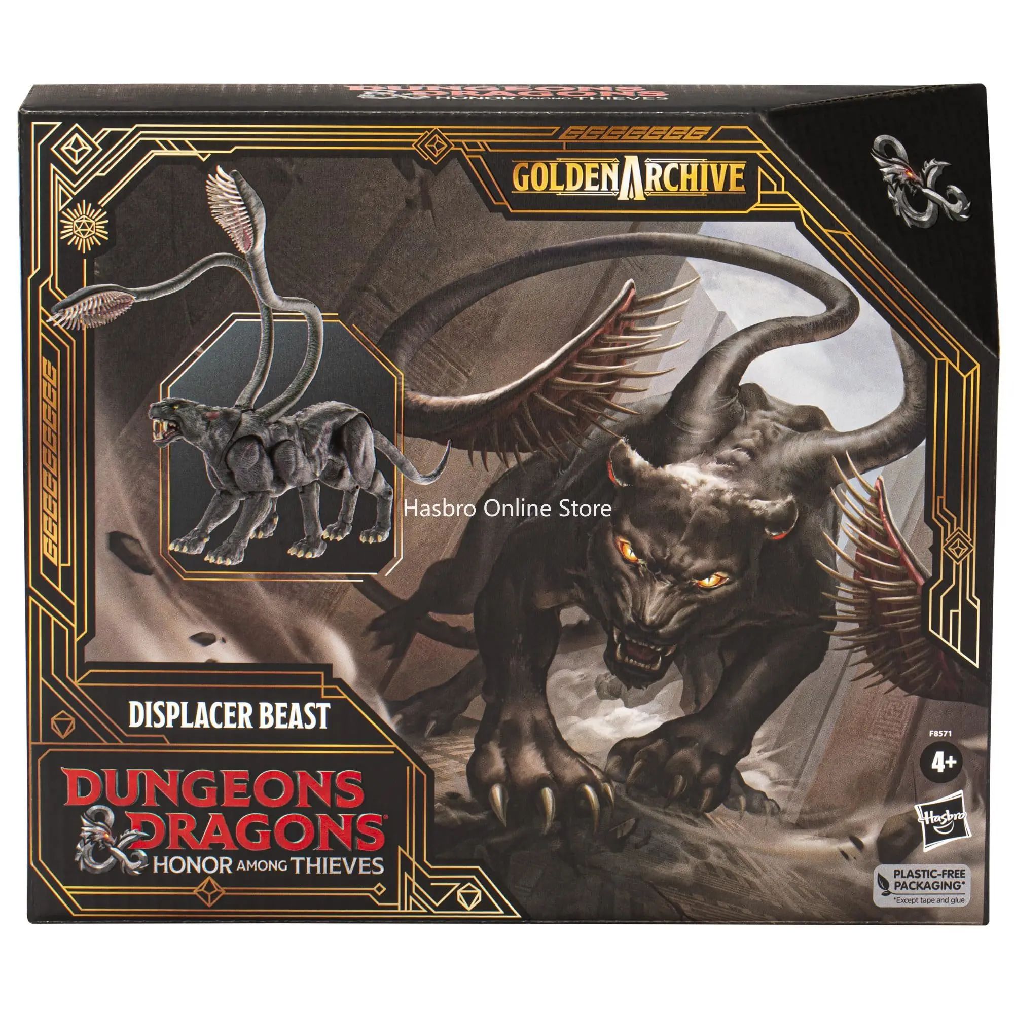 

Hasbro Dungeons & Dragons Golden Archive Displacer Beast Collectible Figure 6-Inch Scale Action Figures F8571