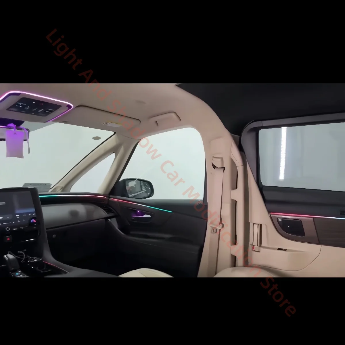 For Toyota Alphard Vellfire 2024+ LHD/RHD Atmosphere Lamp car interior lighting upgrade car accessories Screen &APP control New