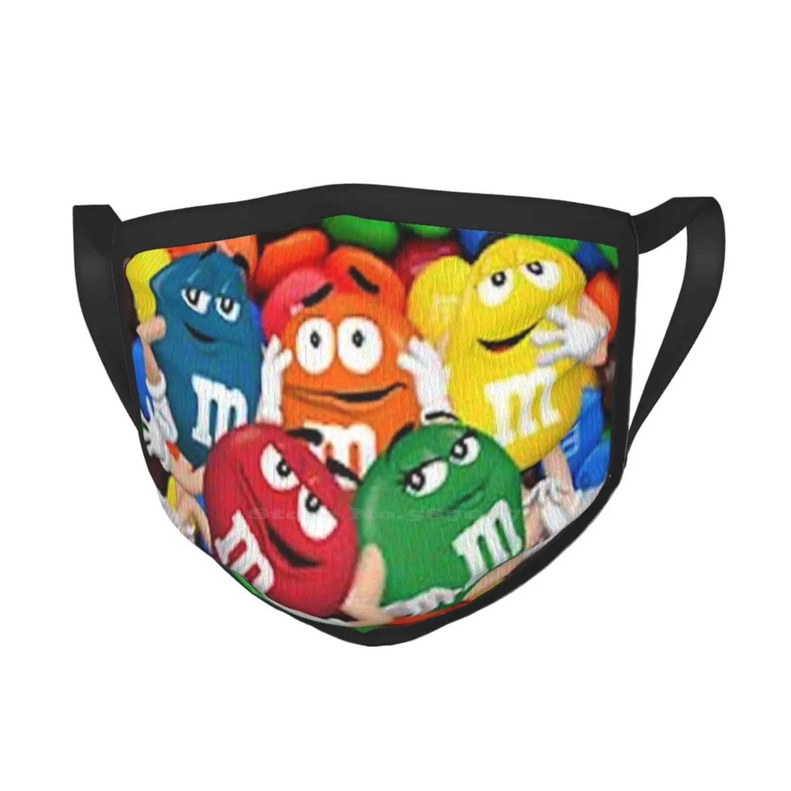 M&M Crew ( Large Scale ) Korean Ladies Outdoor Sun Hat Bucket Cap Candy Sweets M M Mandm Mm Chocolates Candies Food Cute Eat