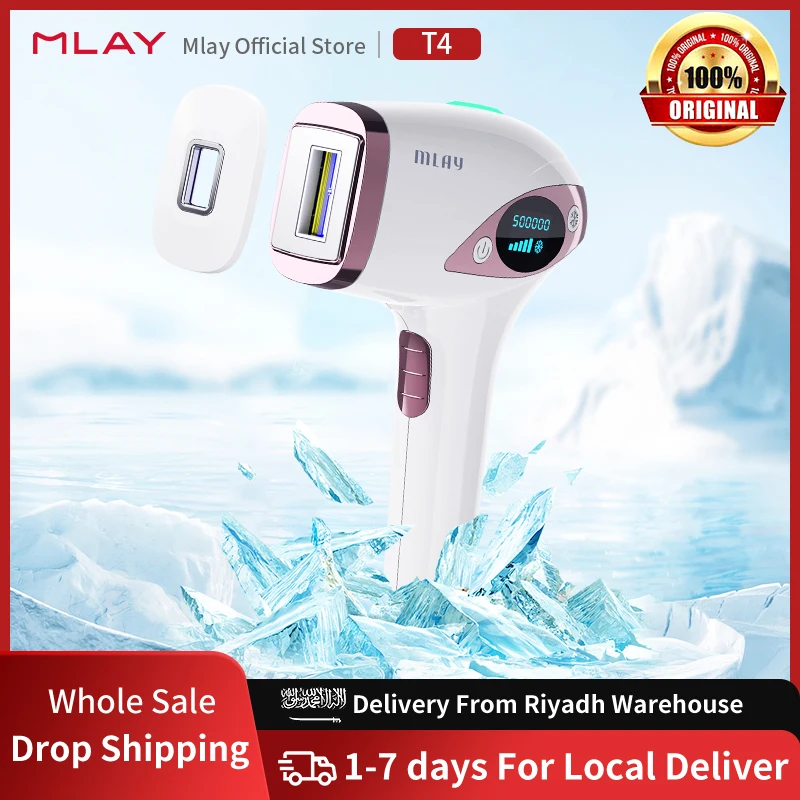 

MLAY T4 Laser Hair Removal Device Ice Cold Household Full Body Epilation Flashes 500000 IPL Hair Removal Painless Dropshipping