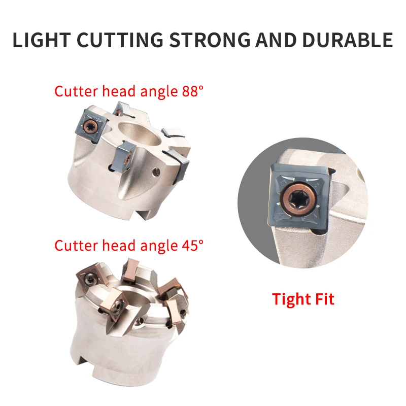 MFB288/45R 50mm-100mm Milling Cutter Large Depth Of Cut, 45 Degrees Heavy Cutting Disc Heavy Cutting  SNMU Milling Cutter