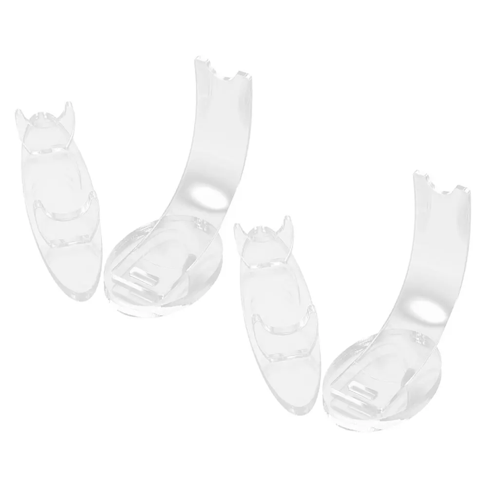 

4pcs Acrylic Pen Display Stand Holder Clear Rack for Makeup Brush Storage Organizer Desk Tidy Durability Fashion Compact