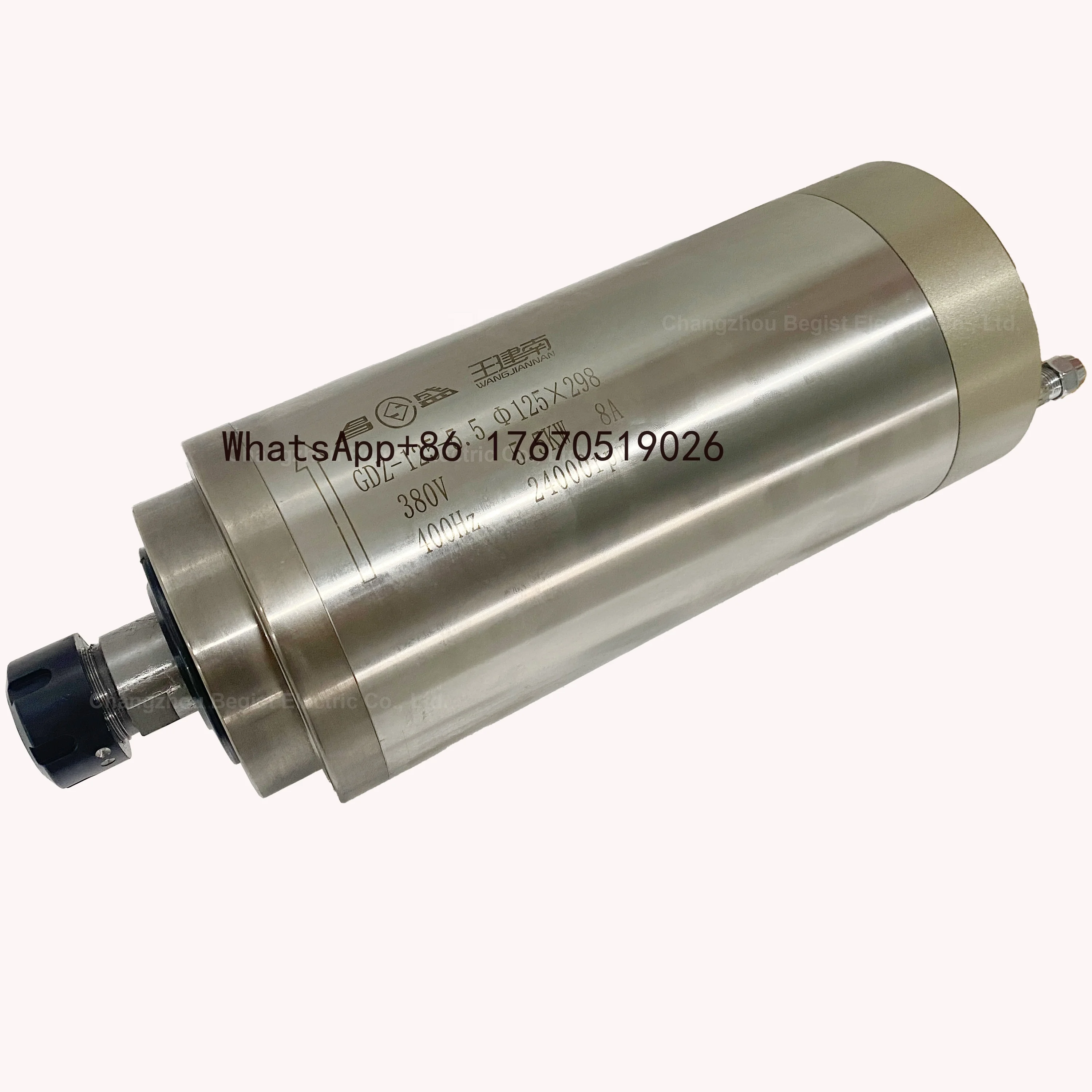 

CNC Spindle Motor 5.5KW Water Cooling Spindle 220V 380V ER25 Diameter 125MM for CNC Router Woodworking Carving GDZ-125-5.5
