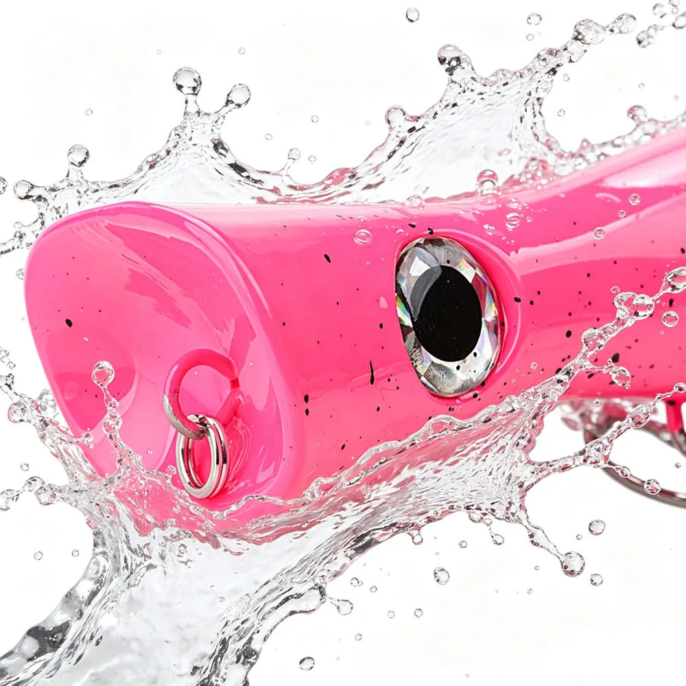 Fishing Popper Lure 81.6g/41.6g Topwater Sea Popper Lure for Saltwater Surface Casting and Freshwater Surface Fishing