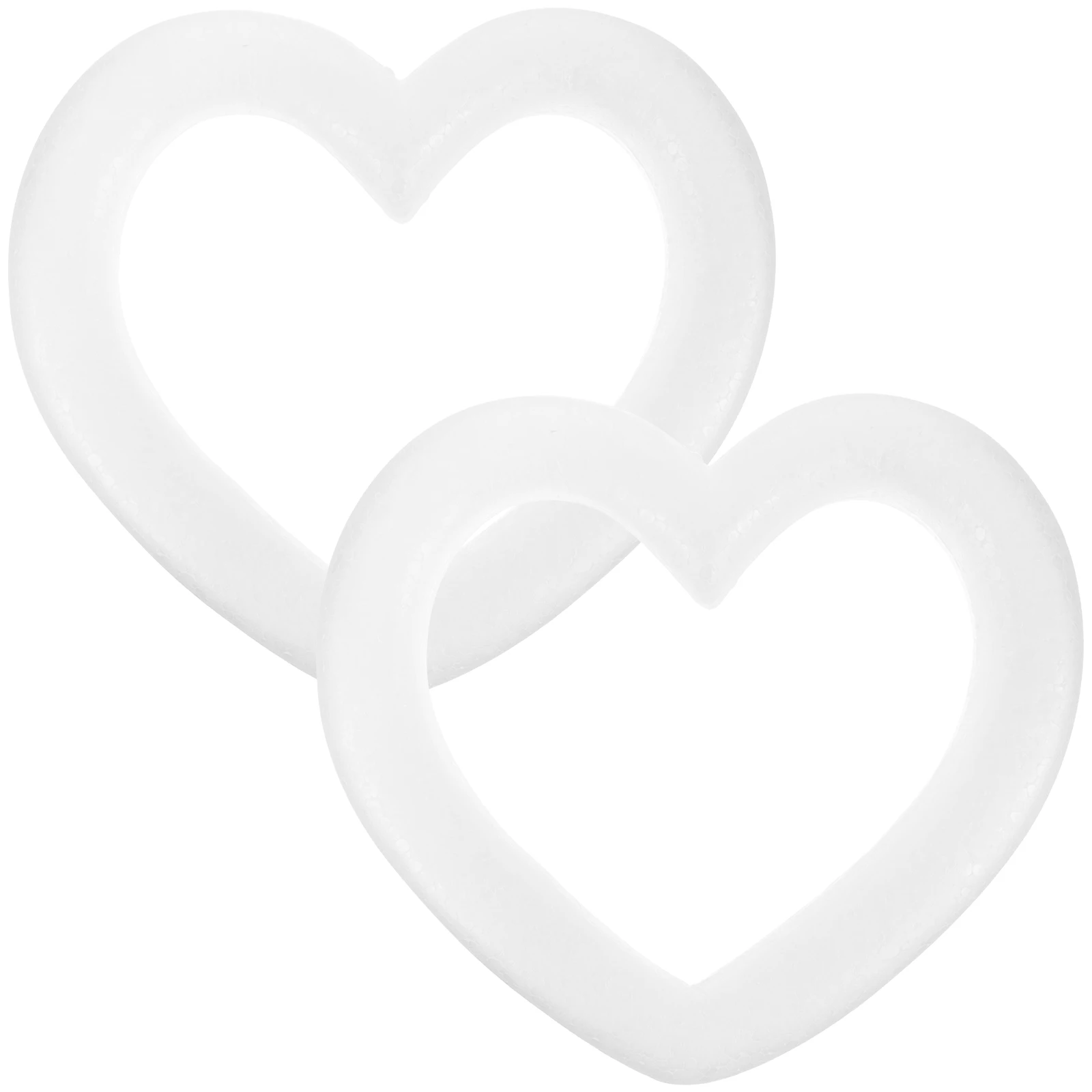 

2pcs Heart Shaped Garland Craft Rings Diy Circle For Christmas Winter Holiday Party Decor Art Project Ornament Ring