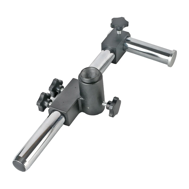 

Single arm microscope black bracket lens aperture 76mm horizontal movement 235mm column diameter 32mm