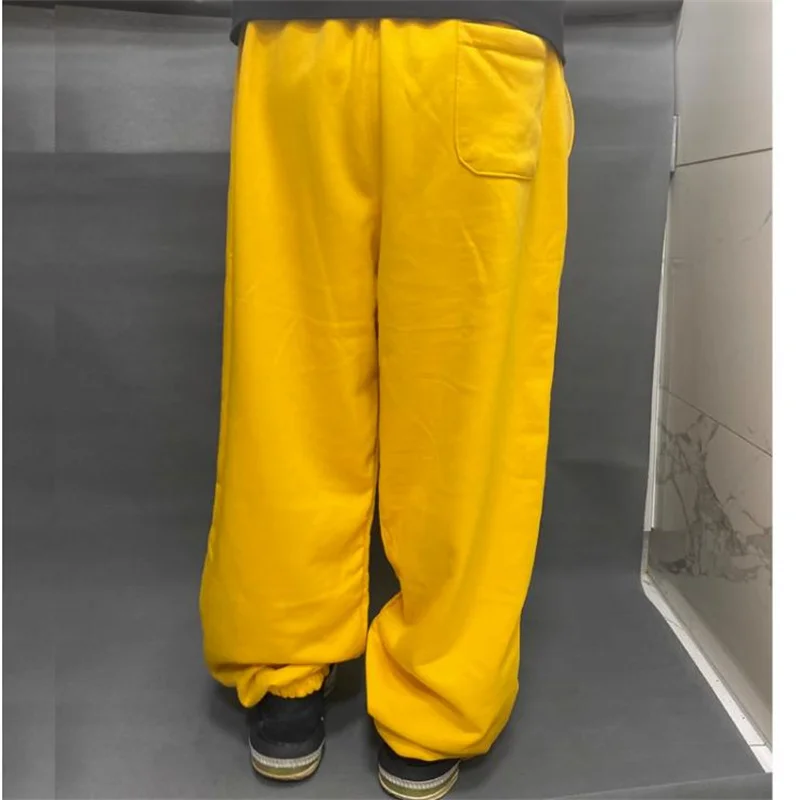 Fashion Men Sweatpants Streetwear Hiphop Joggers Casual Loose Baggy Wide Leg Track Pants Cotton Plus Size 4XL Dance Clothing