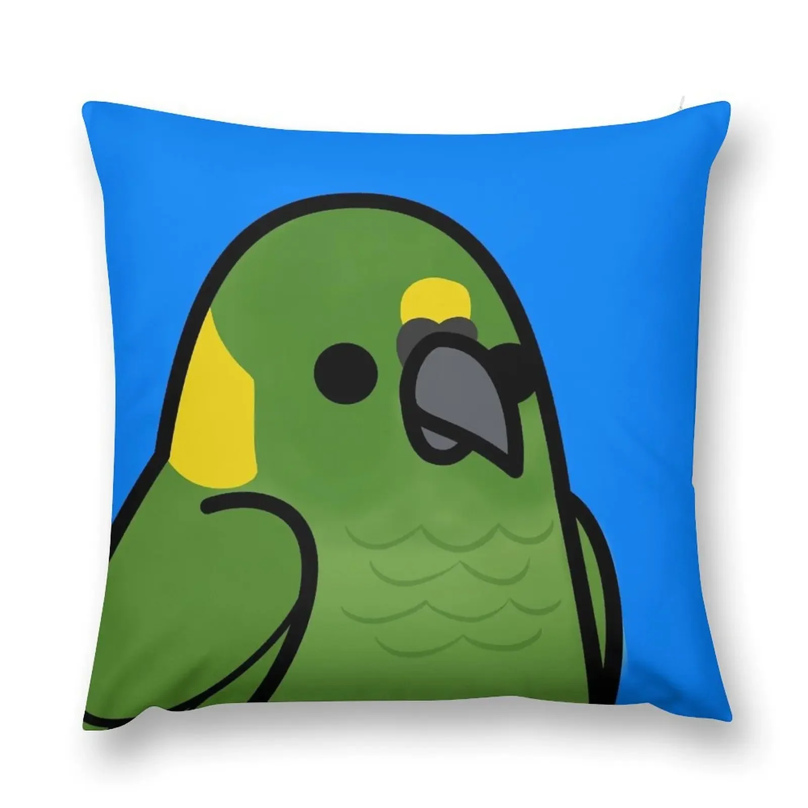 Too Many Birds! - Yellow-Naped Amazon Throw Pillow home decor items Custom Cushion Decorative Sofa Cushions pillow