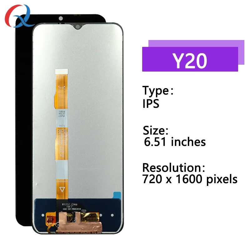 Pantalla for Vivo Y20 screen Replacement Digitizer Assembly mobile phone lcd for Vivo Y20 Lcd for y20 display