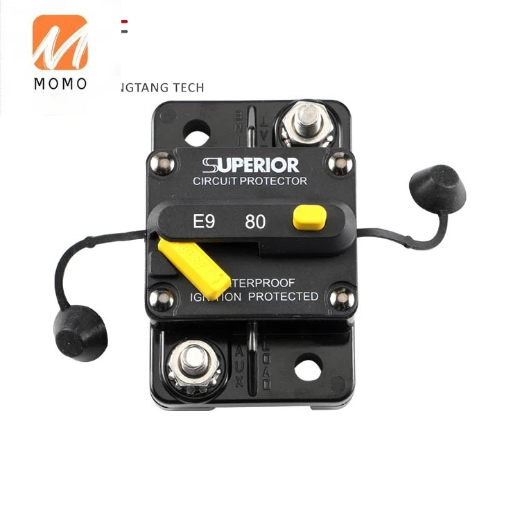 E99 80 amp Supplier direct manual reset automobile circuit breaker for battery charger and DC audio system