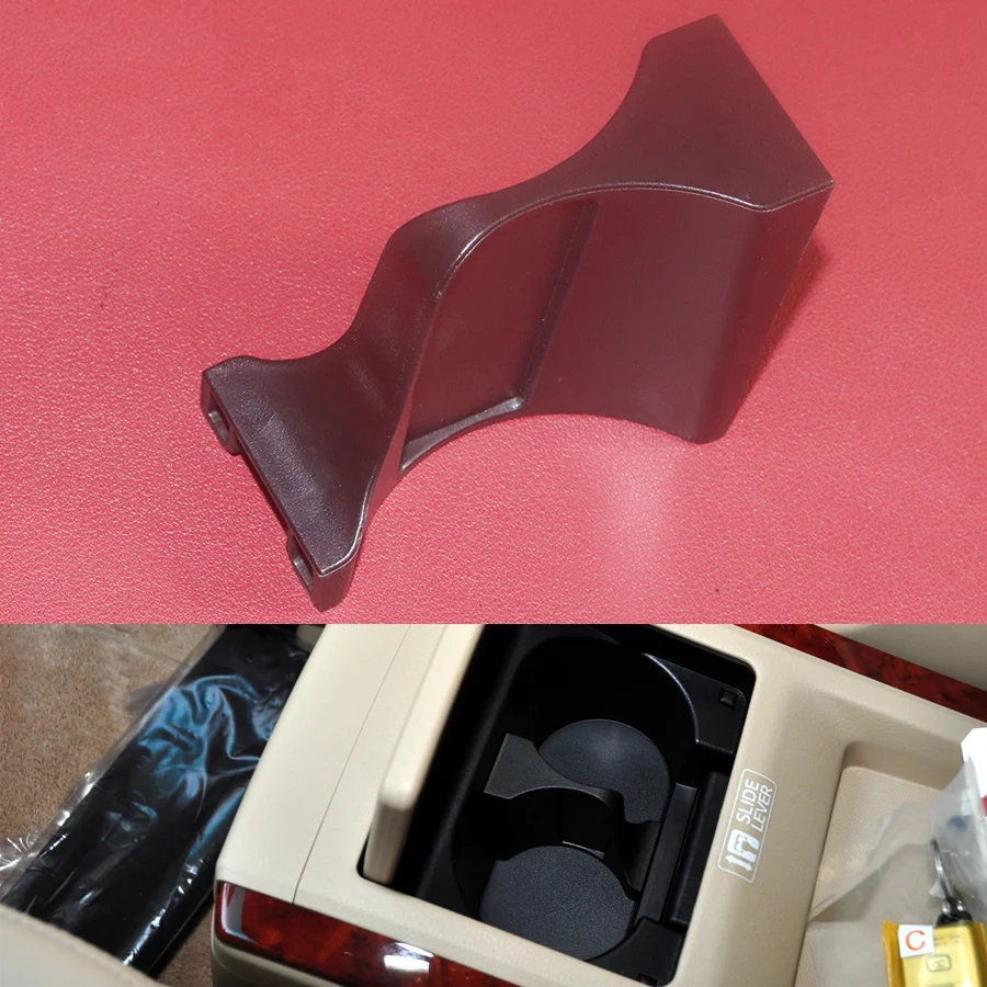 1Pc Front Cup Holder Insert Console Drink Storage Box Divider Fit For Toyota Alphard 20 30 2008-2014 2015-2021 5563358020