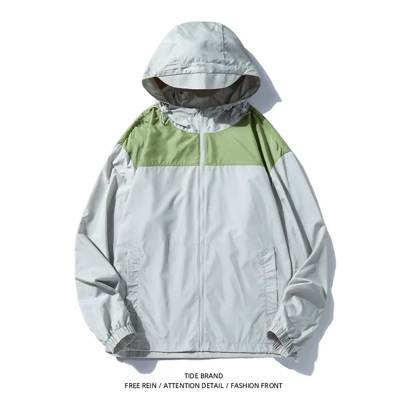 

Multiple Sizes To Choose From Summer Neutral Outdoor Functional Wind Print Large Pocket Skin Clothing Hooded Sunscreen Clothing