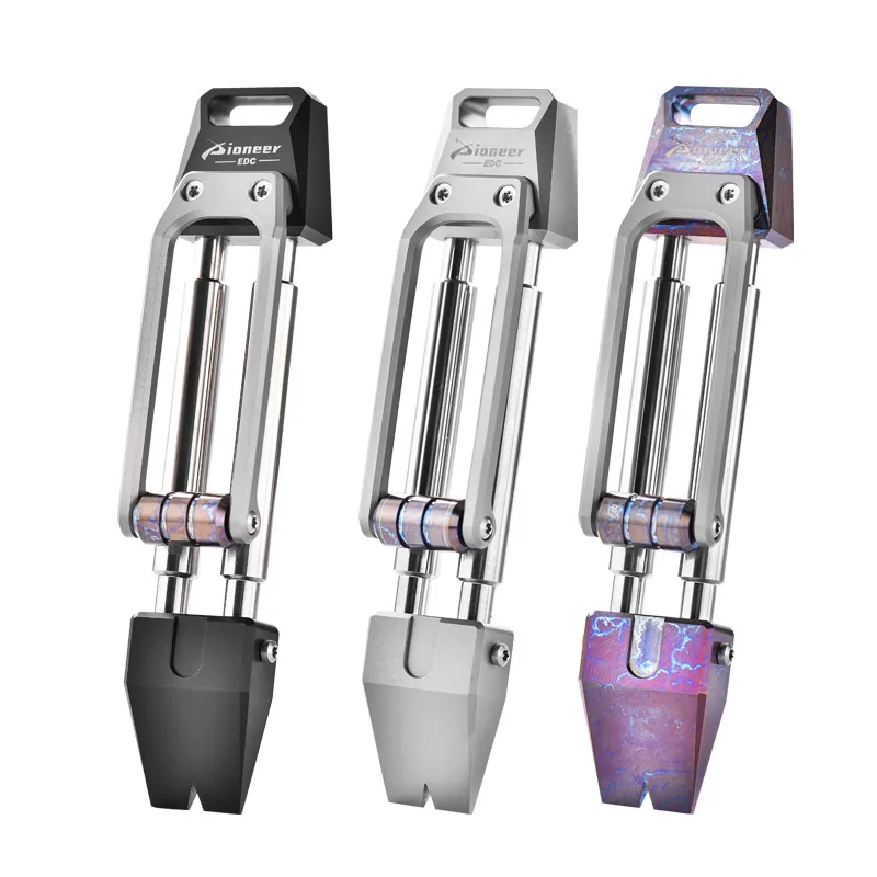 Titanium Alloy Emergency Self-defense Pry Bar Outdoor Portable EDC Small Tool