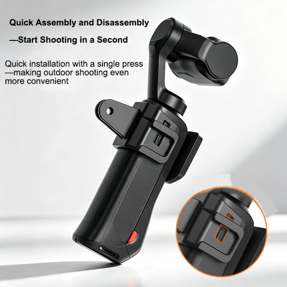 Expansion Frame for Insta360 Luna Ultra, Quick Release Dual Cold Shoe Mount & Dual-Claw Interface for Action Camera Accessories