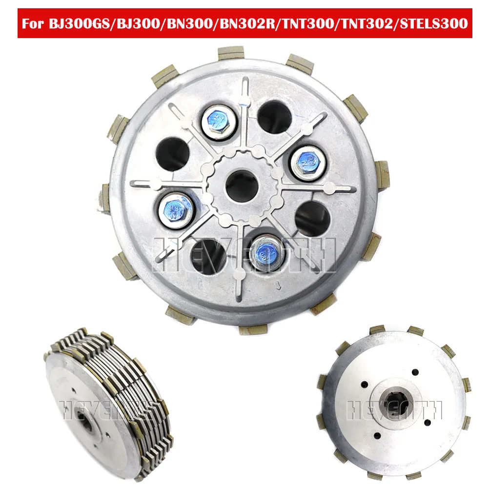 

Motorcycle Clutch Assembly Drum For Benelli TNT300 BN302 BJ300 STELS300 TNT302 BN302R BN300 TNT 300 302 Friction Plate Kit