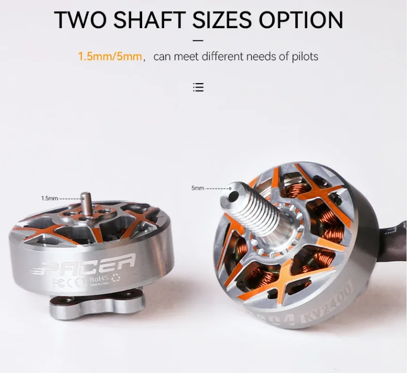 1/4PCS T-MOTOR P1804 6S 2400KV / 4S 3400KV Brushless Motor For 3-4 Inch Whoop/Toothpick FPV Racing Car Smooth Freestyle