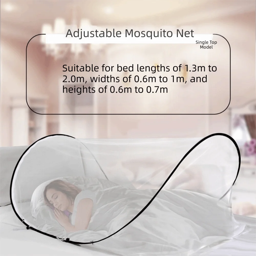 Foldable Portable Mosquito Net Without Hanging Easy Installation Pop Up Mosquito Net Large Space Single Bed Bed Tent Travel