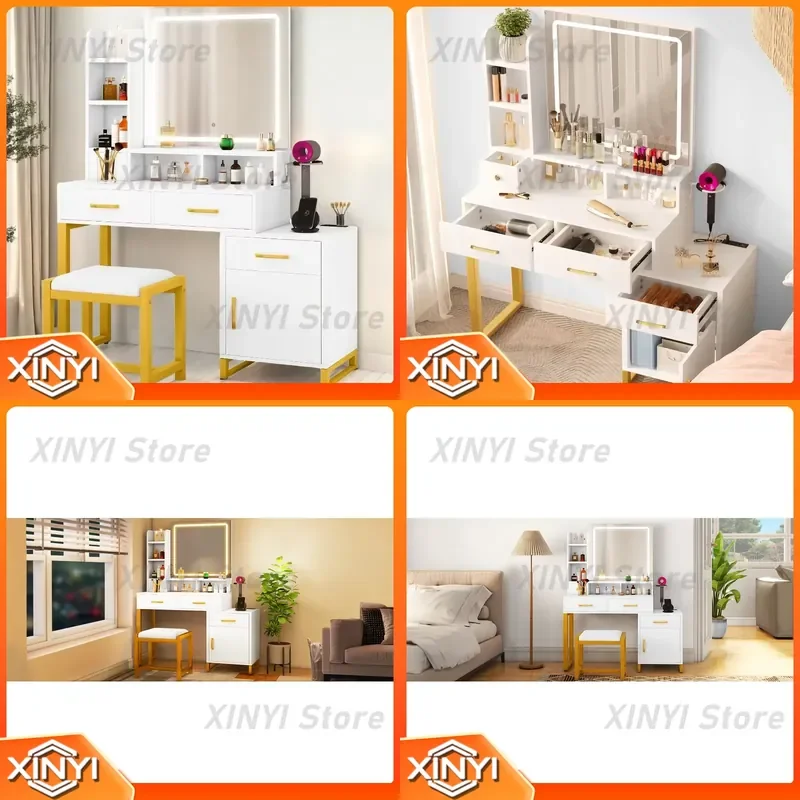 Modern Simple Light Luxury Dresser Bedroom Bedside Table Makeup Table Household Furniture Cross-border Exclusive Source
