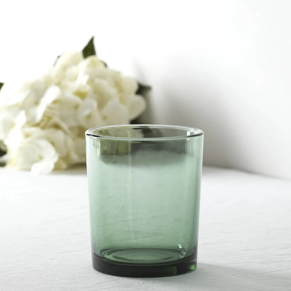 Stackable Green Glasses Set of 6 16 oz Dishwasher Safe Ergonomic Design Perfect Any Beverage Easy Storage