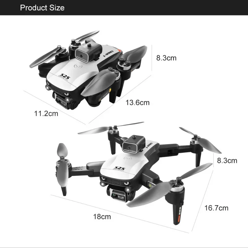 Imagem -05 - Mini Drone Dobrável com Câmera Dupla Motor sem Escova Helicóptero de Controle Remoto rc Quadcopter Drone Barato 4k hd S25 15min Novo 2024