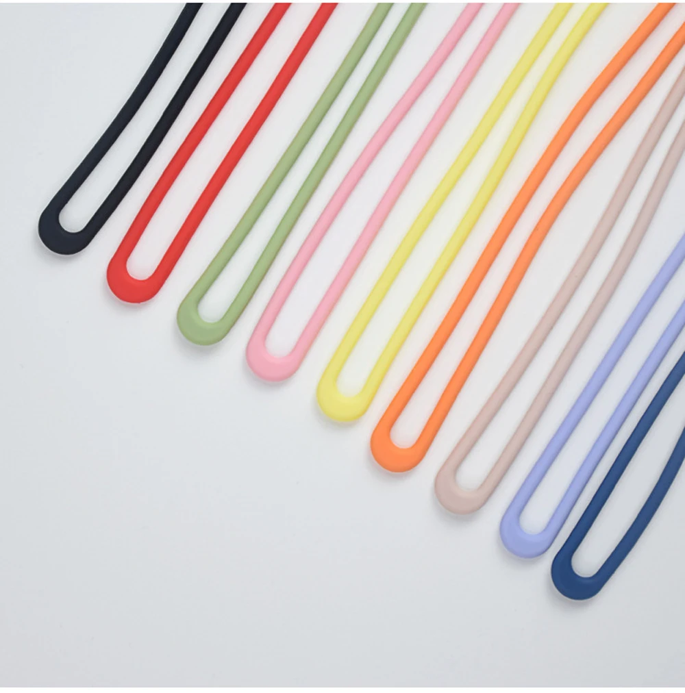 Cltgxdd-多機能液体シリコンウォッチストラップ、携帯電話、リストバンド、カメラ、キーホルダー、メガネ、リフティングロープ、18cm、2個