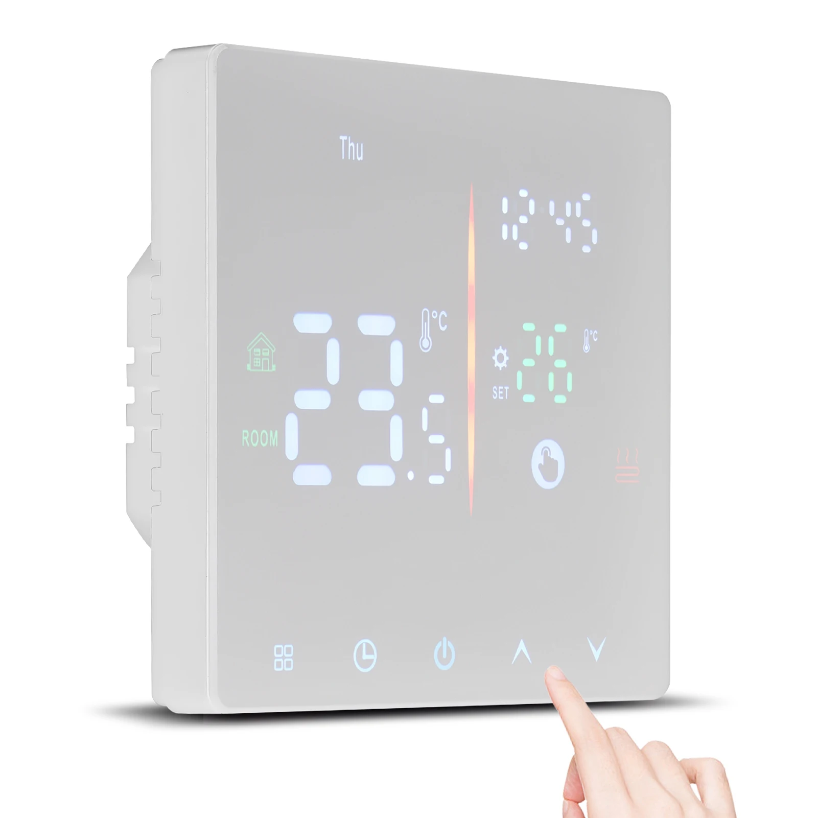 Smart Thermostat for Home WiFi Weekly Programmable Digital Thermostat Manual/Automatic Mode Tuya APP Control LCD Display