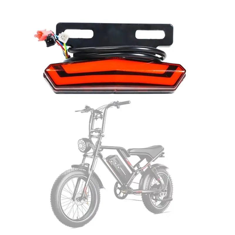NEW IMAGE Taillight For OOK-TEK S80 Fat Bike Electric Bicycle Rear Light E-Bike Parts Accessories 5
