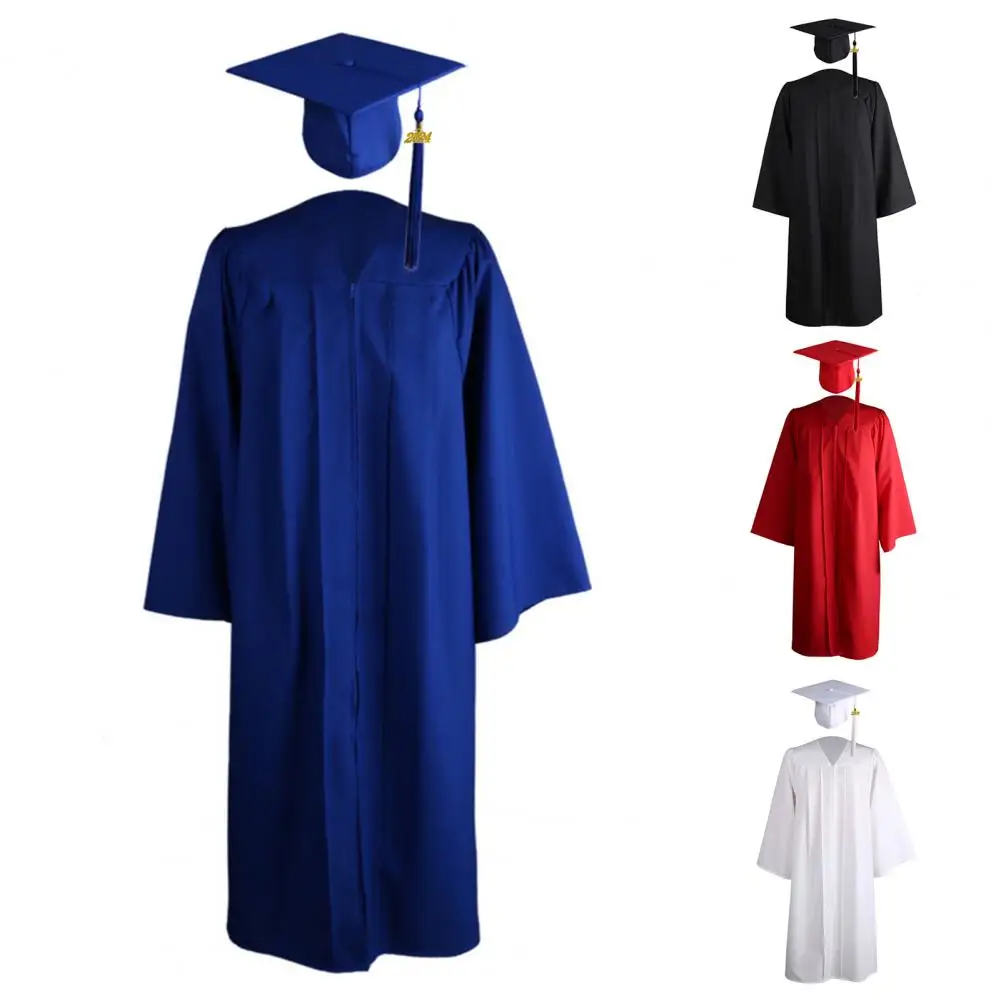 

Academic Robe Set Graduation Tassel Unisex Commencement Mortarboard Set Adult Commencement Mortarboard Set Academic Gown Sets