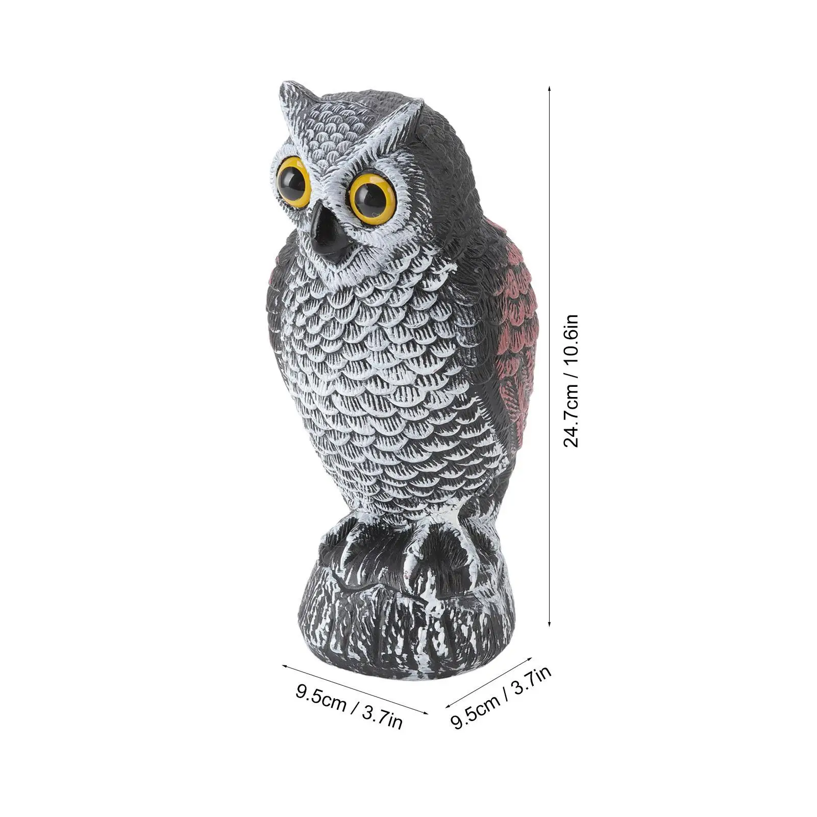 Waterproof Garden Owl Decoy - Scare Birds Away | Realistic Owl Bird Deterrent for Effective Pest Control