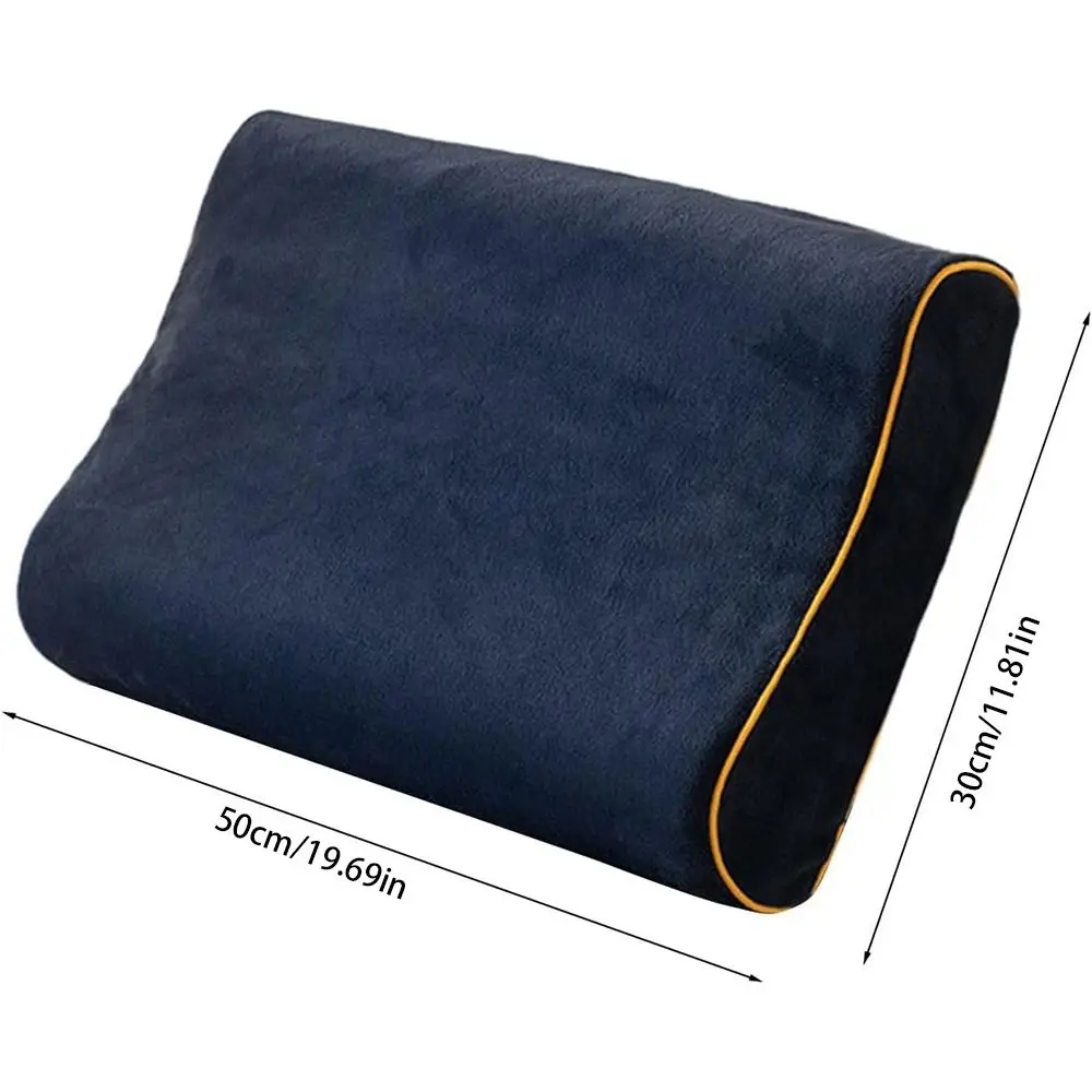 Comfortable Milk Velvet Pillow Case Solid Color Soft Memory Neck Pillow Pillowcase Warm Sleeping Pillowcase Pillow
