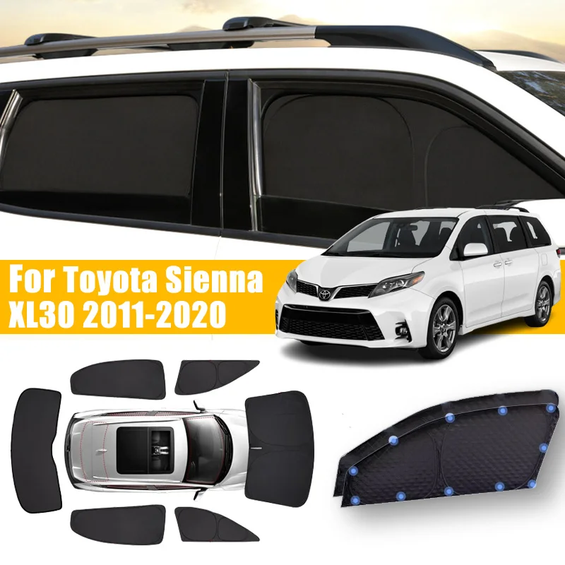 

Anti-UV Car Window Foldable For Toyota Sienna XL30 XL40 2011-2020 2012 Car Sun Protection Sunscreen Sunshades Covers Accessories