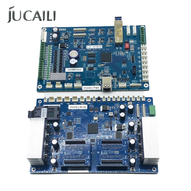 JUCAILI Hoson 2-Head XP600 Board Kit Network Version  for 2 XP600 Printheads  Carriage Board + Main Board for Flatbed Printers