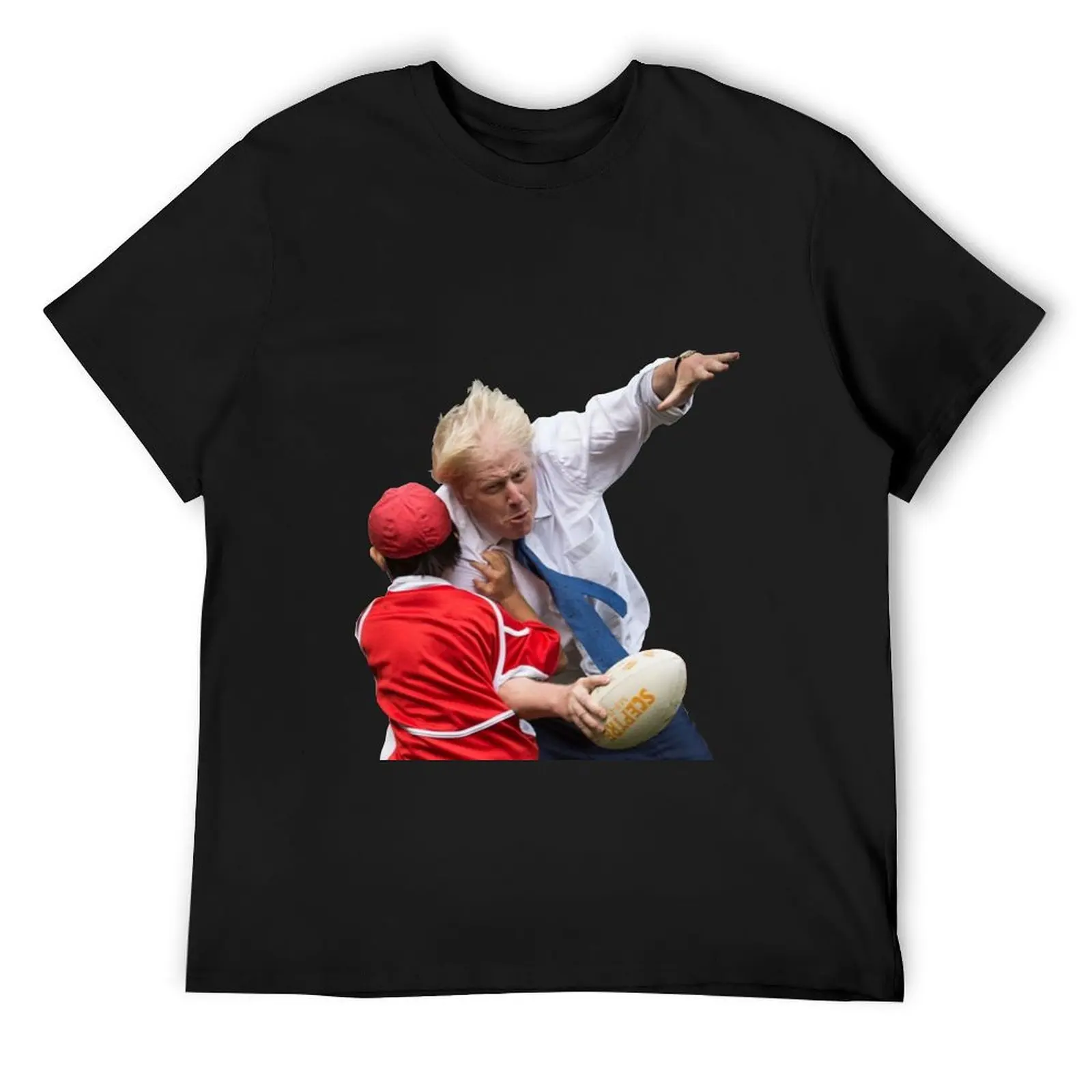 Boris Tackles Little Kid - Football Meme T-Shirt oversized street wear sweat blue archive men tshirt