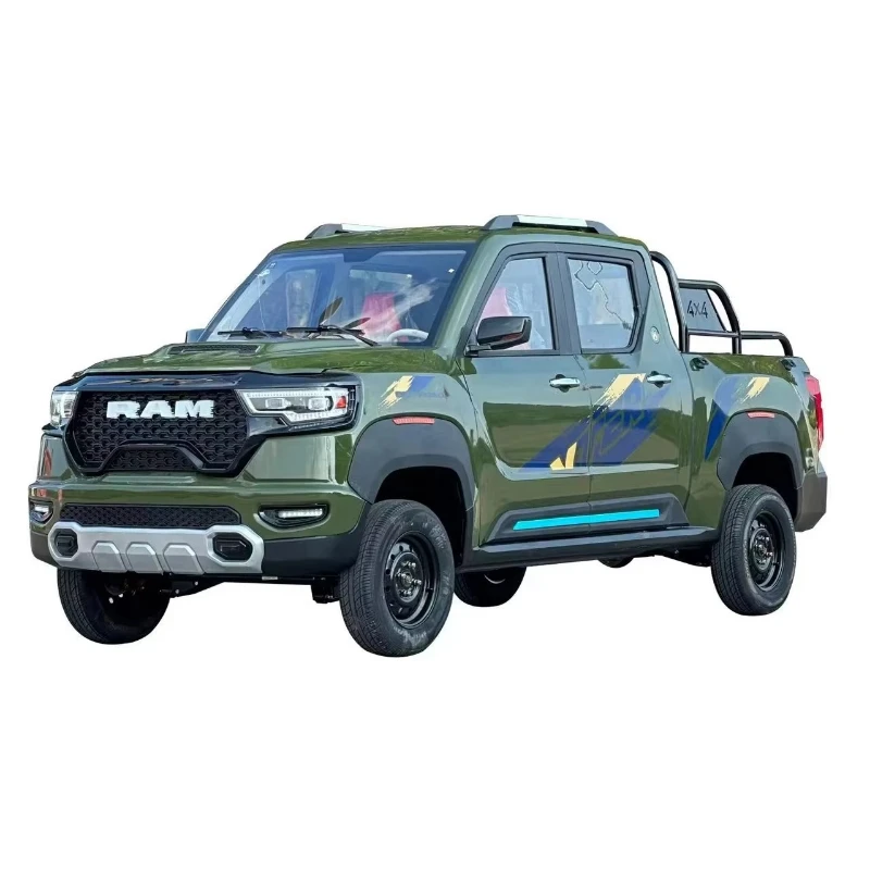 Electric four-wheel small pickup Electric freight pickup with automatic left steering function