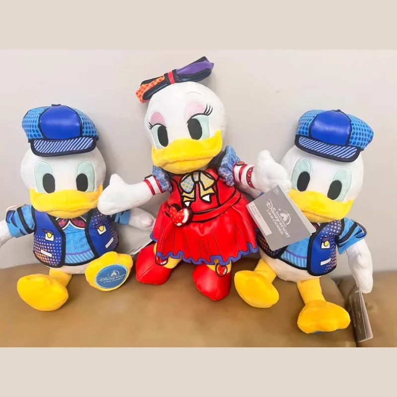 

Shanghai Disney Color Celebration Donald Duck & Daisy Plush Toy - Cartoon Doll Gift & Souvenir