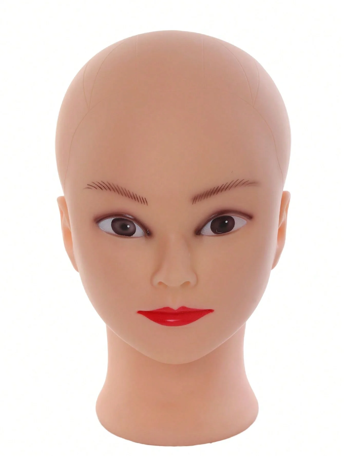 Professional Makeup Doll Head Bald Manikin Model For Making Wigs Styling Caps Hairdressing Hat Headwear Display Stand