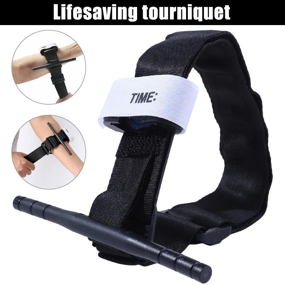 Lifesaving Tourniquet Survival Tactical Military Medical Rapid Hemostasis Emergency Belt Ring First Aid for Outdoor Exploration