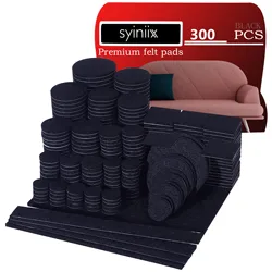 300pcs Furniture Felt Pads - Self Adhesive, Cuttable, Anti-Scratch Floor Protectors for Hardwood Floors