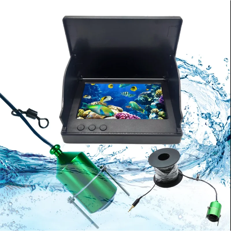 

4.3/5Inch IPS Underwater Fishing Camera with Display Set 8000mAh 30M Cable Night Vision Fish Finder IP68 Waterproof Men's Gift